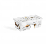 Valge kaanega hoiukarp 34x19x12 cm C Box Style - KIS