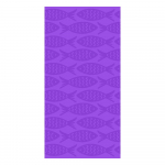 Lilla puuvillane rannar&auml;tik 70x140 cm Fishes - B.E.S.