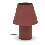 Terrakottapunane lauavalgusti metallist varjuga (k&otilde;rgus 30 cm) Canapost - Kave Home