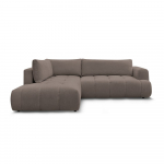 Hallikaspruun diivanvoodi/panipaigaga nurgadiivan (vasak nurk/L-kujuline) Fuji - Bobochic Paris