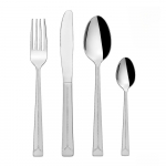 24-osaline h&otilde;bedane roostevabast terasest s&ouml;&ouml;giriistade komplekt Bright - Orion