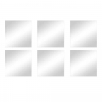 Seinapeeglid 6tk komplektis 10x10 cm - MSV