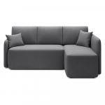 Tumeroheline sametist lahtik&auml;iv/sahtliga nurgadiivan (parem nurk/lamamisosaga) Hadson &ndash; ELTAP