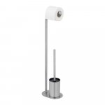 Matt h&otilde;bedane roostevabast terasest harjaga WC-paberi hoidik Levante - Wenko