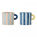 Sinised/roosad keraamilised kruusid 2tk komplektis 250 ml Phoenix - Bloomingville