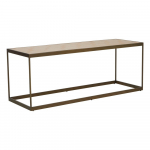 Pruun/naturaalne kohvilaud tammeplaadiga 40x120 cm Grenoble - Premier Housewares