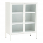 Valge terasest vitriinkapp 80x102x40 cm Acier - Premier Housewares