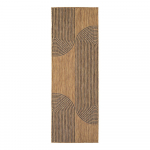 Must/pruun sise- ja v&auml;listingimustes kasutatav jooksja 80x250 cm Mira 1453 - Ayyildiz Carpets