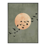 Tr&uuml;kitud pilt raamiga 60x80 cm Midnight Flight - Styler