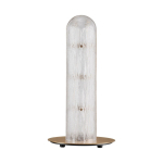 Messingist v&auml;rvi metallist LED-laualamp klaasist varjundiga (k&otilde;rgus 40 cm) Gloree - Nova Luce