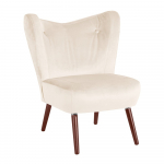 Kreemjas sametist tugitool Sari - Max Winzer