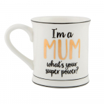 Portselanist kruus Super Mum, 400 ml Metallic Monochrome - Sass & Belle