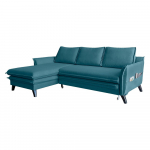 T&uuml;rkiissinine nurgas diivanvoodi , vasakpoolne nurk Charming Charlie - Miuform