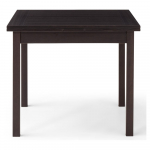 Pruun kokkuklapitav s&ouml;&ouml;gilaud Hammel 90 x 90 cm Dinex - Hammel Furniture