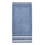 Sinine puuvillane rannar&auml;tik 90x180 cm Anchors - Catherine Lansfield