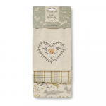 Komplekt 3 Woodie puuvillast teer&auml;tikut Woodland - Cooksmart &reg;