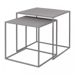 Helehall metallist kohvilaud 2 tk 40x40 cm komplektis Fera - Blomus
