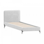 Helehall polsterdatud &uuml;heinimesevoodi koos voodip&otilde;hjaga 90x200 cm Barker - Ropez