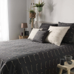 Antratsiitne voodikate 180x220 cm Fileo - douceur d'int&eacute;rieur