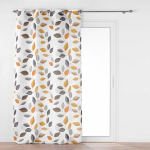 Kollane-valge kardin 140x280 cm Vahine - douceur d'int&eacute;rieur