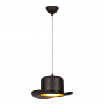 Must rippvalgusti metallist varjuga &oslash; 30 cm Sivani - Opviq lights