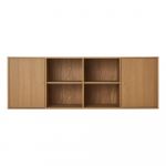 Madal rippuv kummut tammedekooriga 176x61 cm Mistral - Hammel Furniture