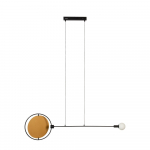 Ookerkollane-must timmitav LED rippvalgusti Sirius - Zuiver