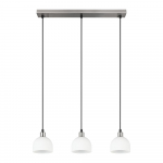 Valge-h&otilde;bedane rippvalgusti klaasist varjuga Molly - Reality