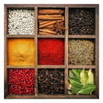 Klaasist maal 30x30 cm Spices Box - Styler