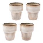 Kreemjad espressotassid komplektis (4 tk, 100 ml, kivikeraamika) Tone &ndash; Dakls