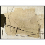 K&auml;sitsi maalitud maal 120x90 cm Cloudline - Malerifabrikken