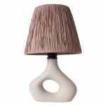 Beež lauavalgusti paberpunutisest varjuga (k&otilde;rgus 40 cm) - Opviq lights