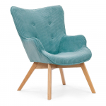 T&uuml;rkiissinine velvetist tugitool Niko - Ropez