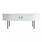 Valge tammespoonist diivanilaud 60x120 cm Nola - Unique Furniture