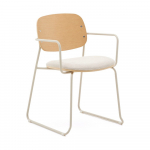 Beež metallist s&ouml;&ouml;gitool k&auml;etugedega Meli - Kave Home