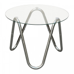 &Uuml;mmargune abilaud klaasist pealispinnaga &oslash; 50 cm Ventana Round - Leitmotiv