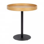 &Uuml;mmargune abilaud tammepuust pealispinnaga, &oslash; 40 cm Yuri S - White Label