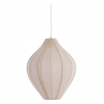 Naturaalse v&auml;rvi ripplamp kangast varjuga Pasto - Light & Living