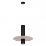 Must/beež metallist ripplamp &oslash; 30 cm Olisa - Sollux