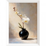 Tr&uuml;kitud pilt raamiga 56x75 cm White Orchid - Styler