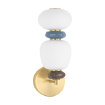 Valge/kuldne metallist LED-seinavalgusti, h&auml;mardatav Palo - Nova Luce