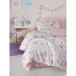 Roosa laste voodipesu &uuml;heinimesevoodile 200x140 cm Lovella - Mijolnir