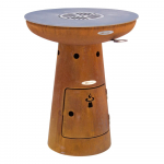 Pruun v&auml;litingimustes kasutatav puidust grill , &oslash; 62 cm Nero S - Remundi