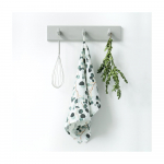 Valge-roheline linane teer&auml;tik Eucalyptus, 65 x 45 cm - Linen Tales