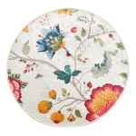 Vannitoamatt Circle Vintage Flower, &oslash; 140 cm - Foutastic