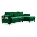 Roheline sametne nurgadiivan , paremas nurgas Lofty Lilly - Miuform