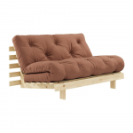 Oranžikas-pruun diivanvoodi 140 cm Roots - Karup Design