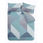 Sinakasroheline voodipesu kaheinimesevoodile 200x200 cm Larsson Geo - Catherine Lansfield