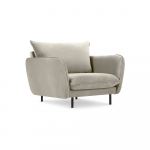 Beež sametist tugitool Vienna - Cosmopolitan Design