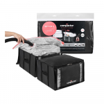 Vaakumtugevdatud kangast hoiukastid riietele 2tk komplektis 42x25x25 cm Black Edition &ndash; Compactor